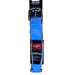 Rawlings Adjustable Elastic Belt Mens Baseball‎ Carolina Blue One Size 32"-46"